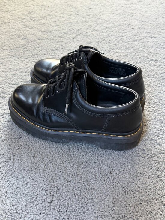 Dr. Martens 8053 Quad/Bex Platform Leather Shoes Black Unisex Men 10 / Women 11 main image 5